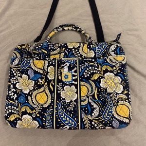 Vera Bradley ELLIE BLUE Elephants Tech Laptop bag